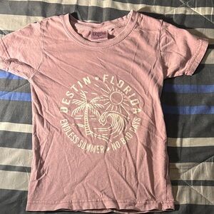 Kids Graphic Tee in Dusty Pink